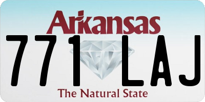 AR license plate 771LAJ