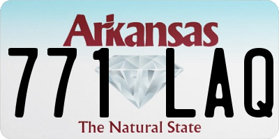 AR license plate 771LAQ