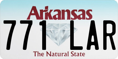 AR license plate 771LAR