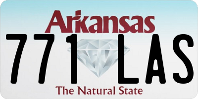 AR license plate 771LAS