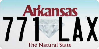 AR license plate 771LAX