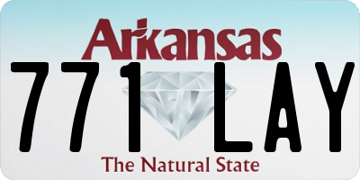 AR license plate 771LAY