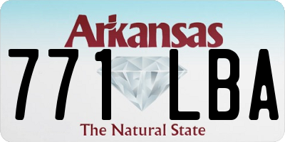 AR license plate 771LBA