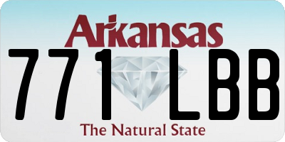 AR license plate 771LBB