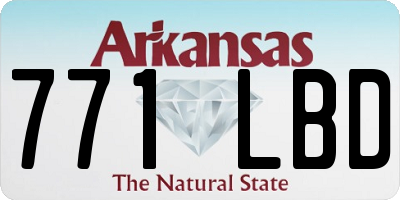 AR license plate 771LBD