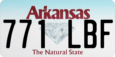AR license plate 771LBF
