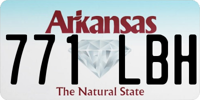 AR license plate 771LBH