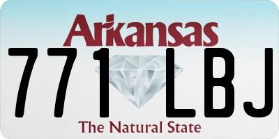 AR license plate 771LBJ