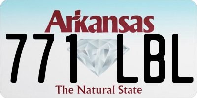AR license plate 771LBL