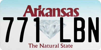 AR license plate 771LBN