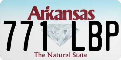 AR license plate 771LBP