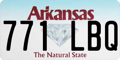 AR license plate 771LBQ