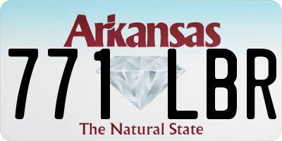 AR license plate 771LBR
