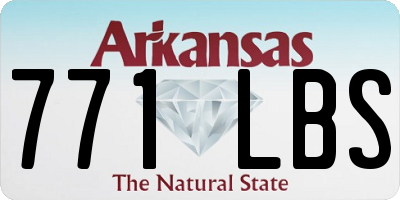 AR license plate 771LBS
