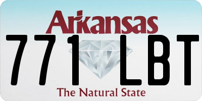 AR license plate 771LBT