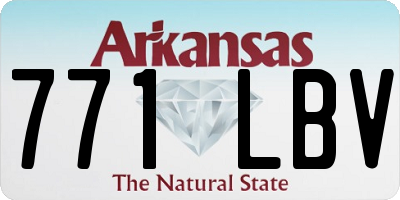 AR license plate 771LBV