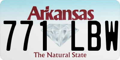 AR license plate 771LBW