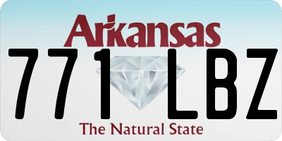 AR license plate 771LBZ