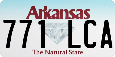 AR license plate 771LCA