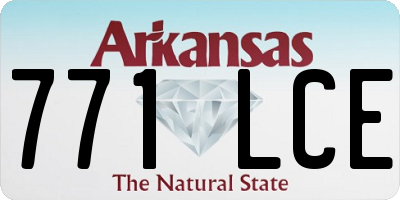 AR license plate 771LCE