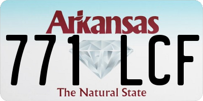 AR license plate 771LCF