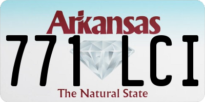 AR license plate 771LCI