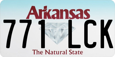 AR license plate 771LCK