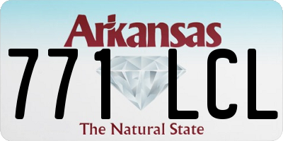 AR license plate 771LCL