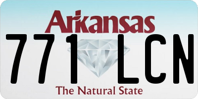 AR license plate 771LCN