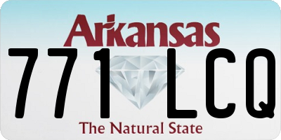 AR license plate 771LCQ