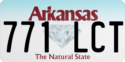 AR license plate 771LCT