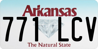 AR license plate 771LCV