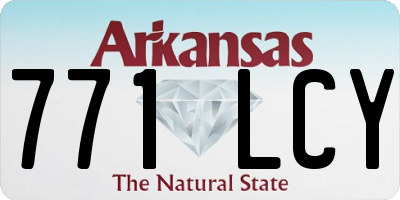 AR license plate 771LCY