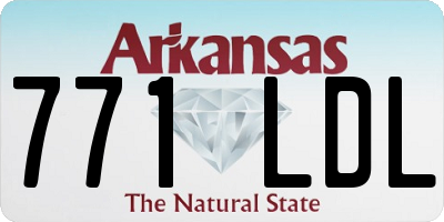 AR license plate 771LDL