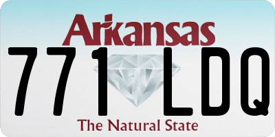 AR license plate 771LDQ