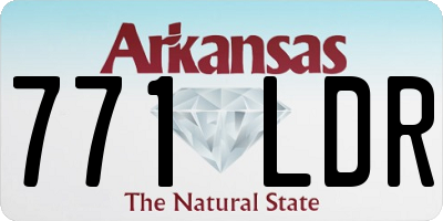 AR license plate 771LDR