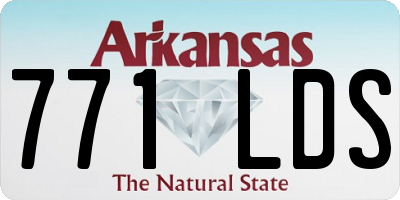 AR license plate 771LDS