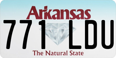 AR license plate 771LDU