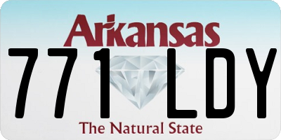 AR license plate 771LDY