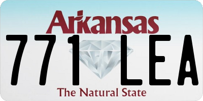 AR license plate 771LEA