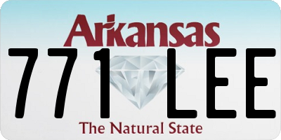 AR license plate 771LEE