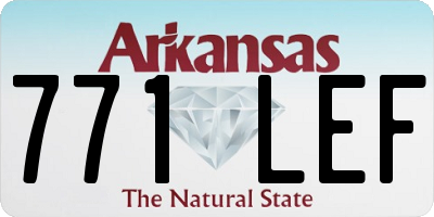 AR license plate 771LEF