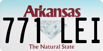 AR license plate 771LEI