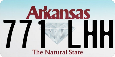 AR license plate 771LHH