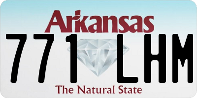 AR license plate 771LHM