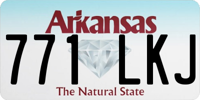 AR license plate 771LKJ