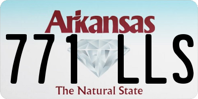 AR license plate 771LLS