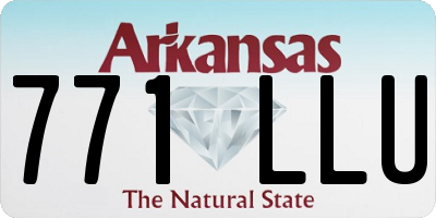 AR license plate 771LLU