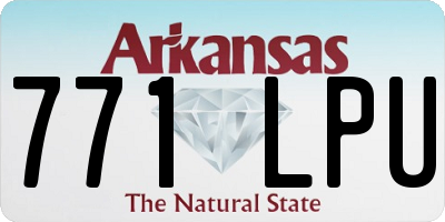 AR license plate 771LPU