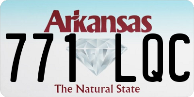 AR license plate 771LQC